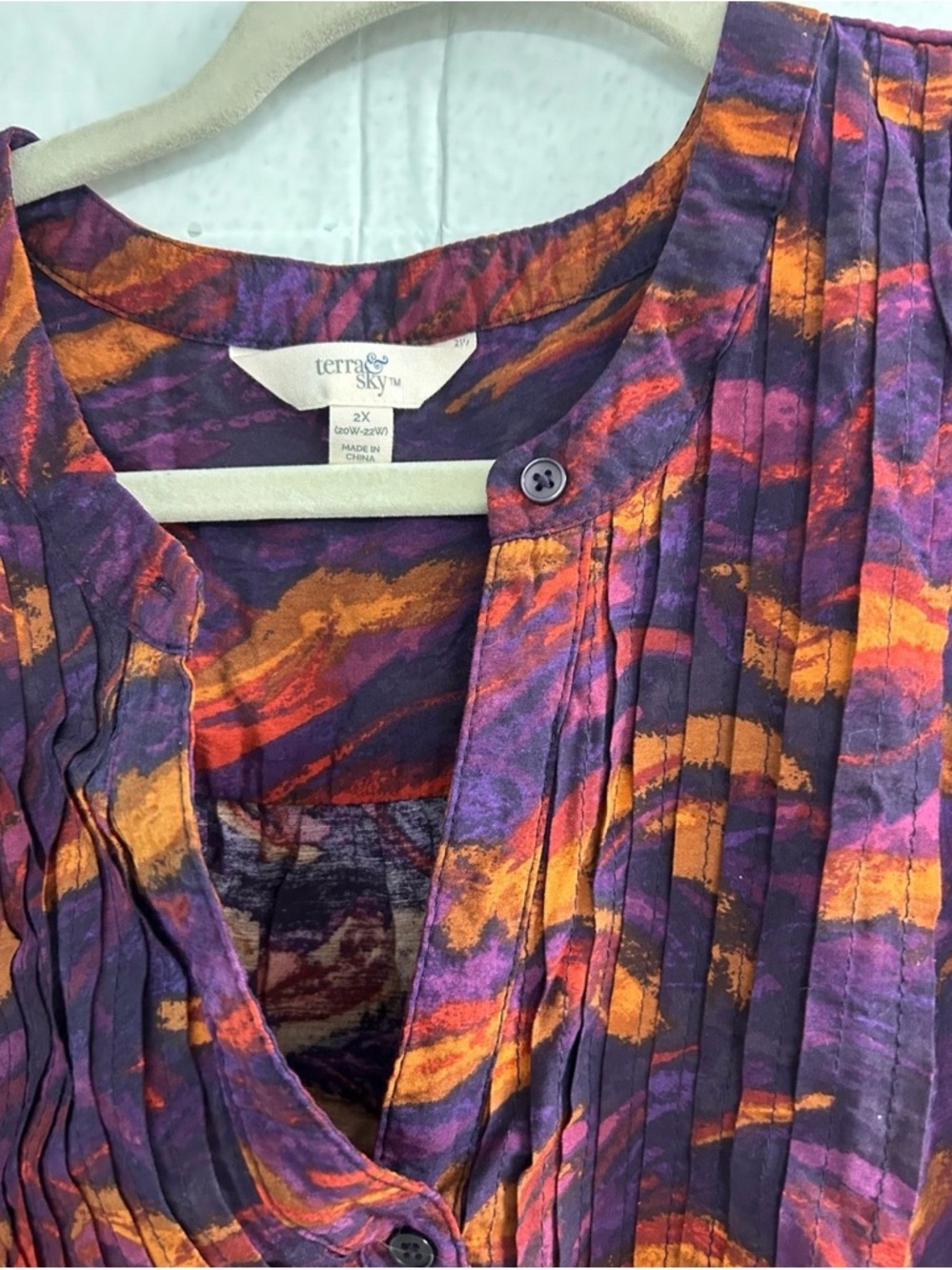 Women’s Terra & Sky Long Sleeve Dress Size 2XL XXL - Picture 4 of 5